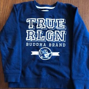 Little boys True Religion navy sweatshirt size 4T